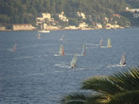 Windsurfing on the Peljesac Channel